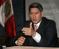 El ministro de Comercio Exterior y Turismo, Martín Pérez Monteverde